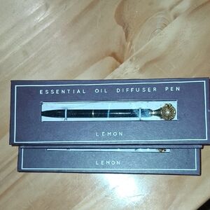 Essential Oil Diffuser Pen with Gold Accents. $25 EACH.